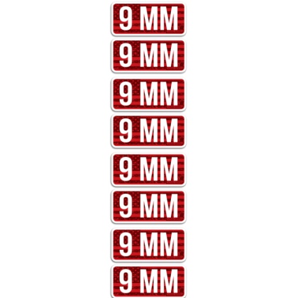 MTM AMMO CALIBER LABELS 9MM